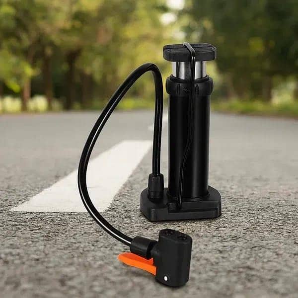 Portable Mini Foot Pump | High-Pressure Bicycle, Motorcycle & Car Tire Inflator Lightweight & Compact Mini Floor Pump - Essential Cycling Accessory