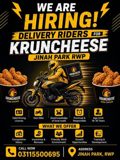 Rider Required for Kruncheese jinah park