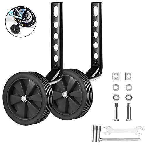 Me home Heavy-Duty Universal Bicycle Training Wheels for Kids - Fits 20" Cycles Size Bikes Cycles
