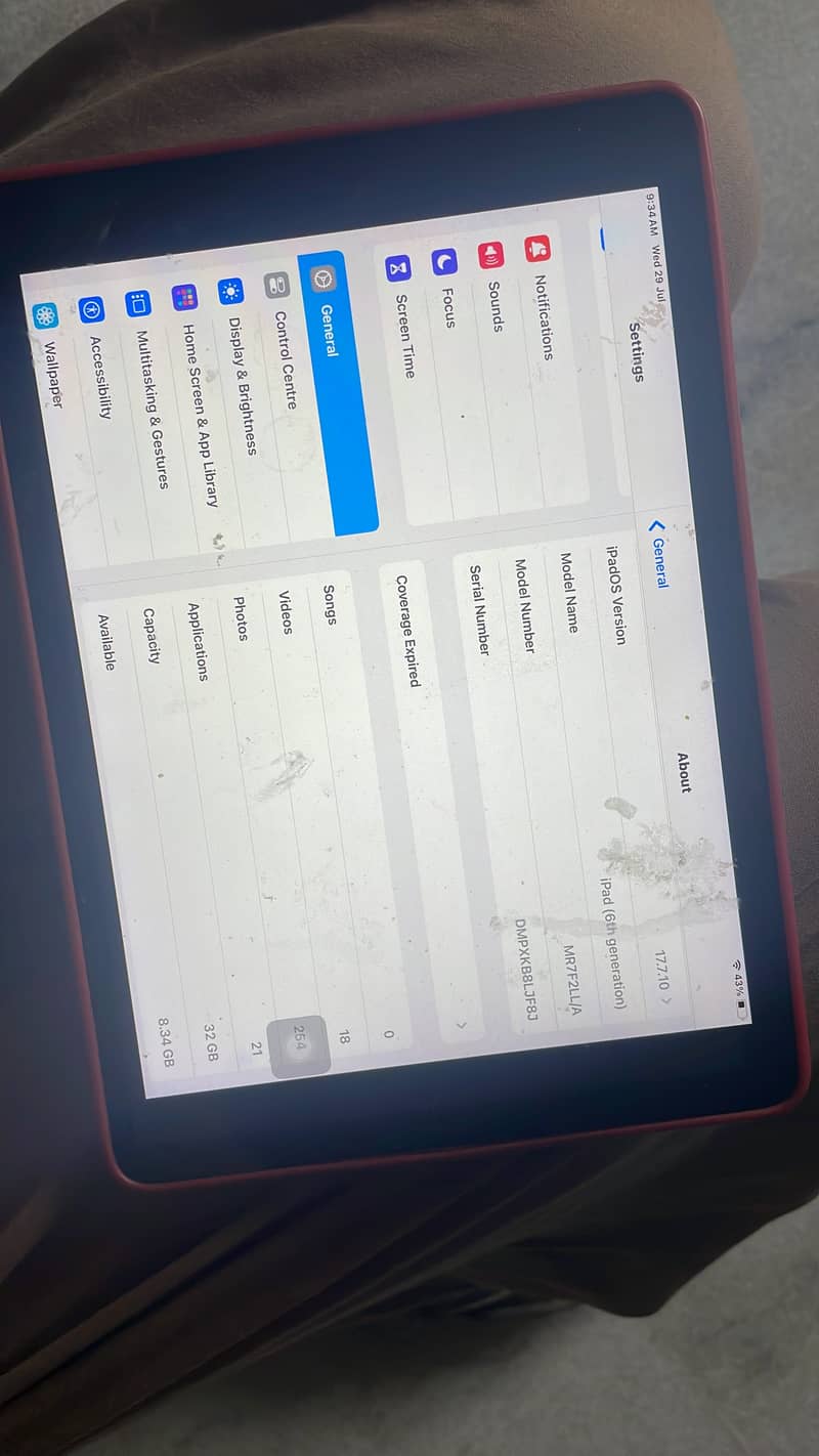 Ipad 6th Generation Complete Box Exchange possible 4