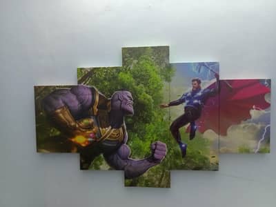 Thor Vs thanos picture frame avengers infinity war