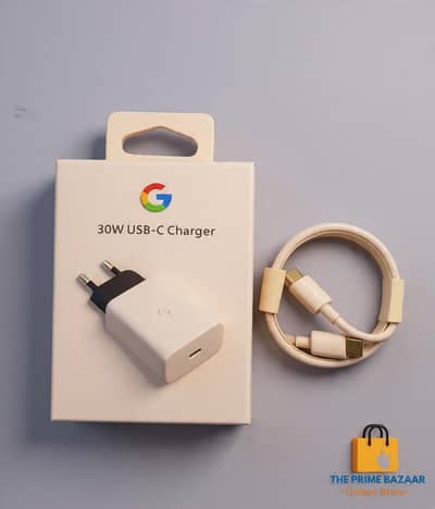 Mini 30W Fast Charger Adapter with Type-C Cable (Brand New)