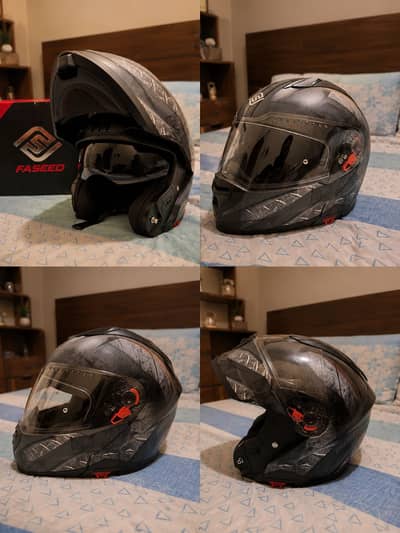Faseed Fs 909 (Italian brand ) flip up helmet 10 by 10