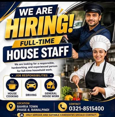 House work ( Cook + Driver )