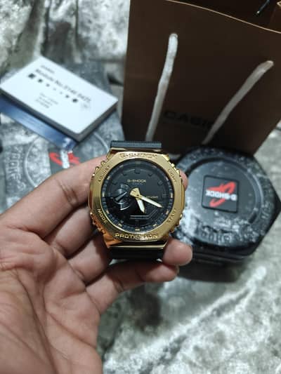 Casio G-Shock GM-2100 Gold and Black Watch