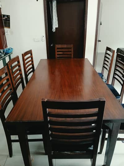 Brand New 8 Seater Sheesham Wood Dining Table Set with 8 Chairs