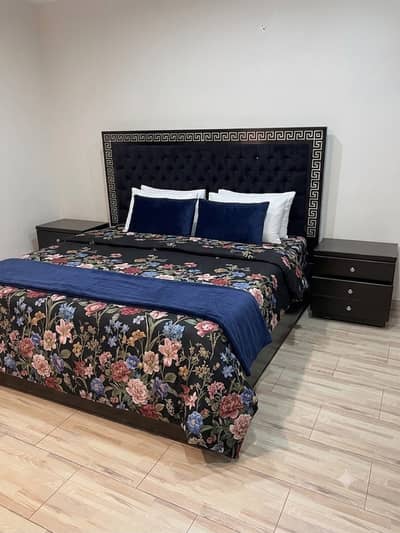 Bed set complete, with side tables , dressing table and vanity stool