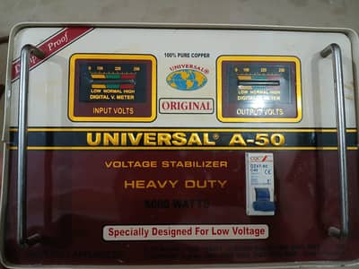 Universal Heavy Duty Voltage Stabilizer A-50 5000W