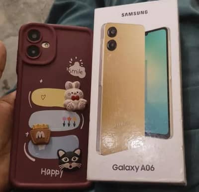 Samsung A06 Official PTA 4/64gb with box price bht munasib final hai