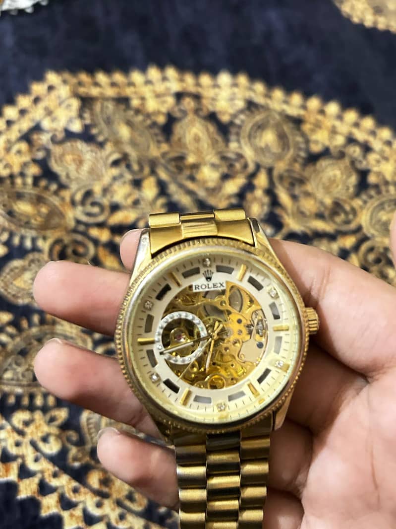 Rolex automatic watch with masterlock 3