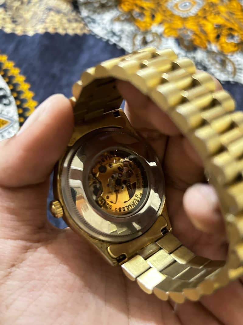Rolex automatic watch with masterlock 9
