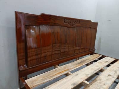 Home used Solid wood king size bed new condition total solid wood