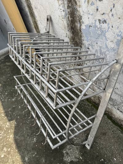 Wall stand for kitchen stainless steel