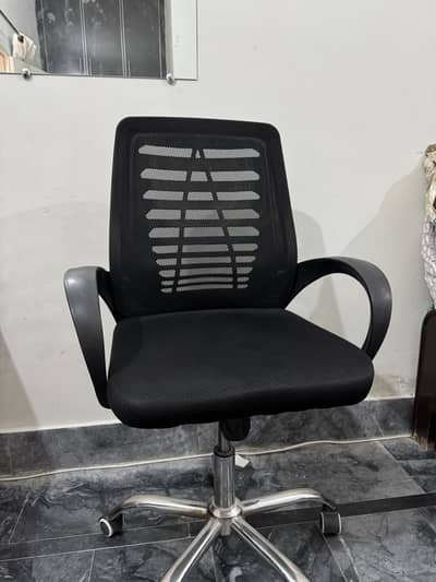 Ergonomics mesh chair with steel wheel frame height adjustable