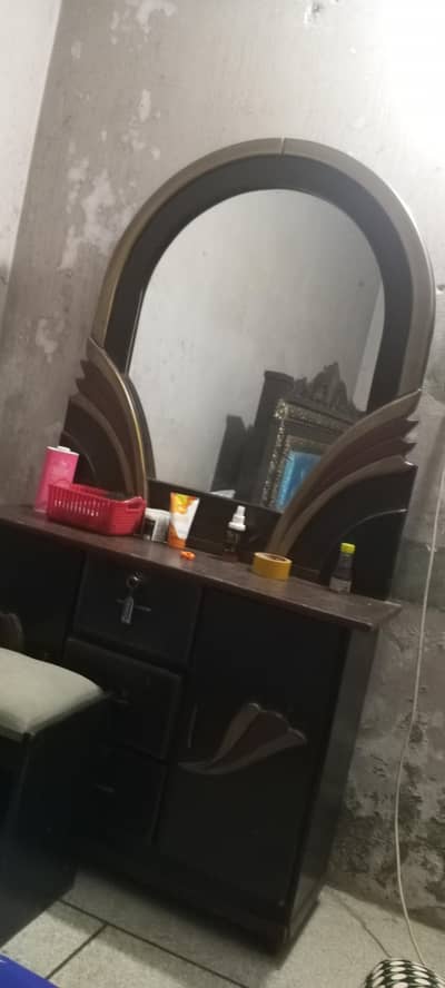 wooden dressing table with stool  RS 17500