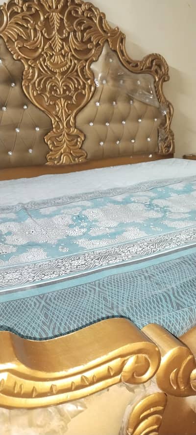 Urgent sale Wooden King Size Bed Only (Without Mattress)