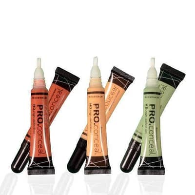 HD Pro High Coverage Concealer Pack of 3 Matte Finish