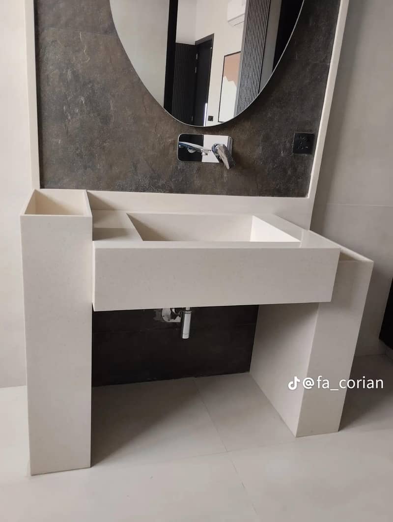 Corian vanity 5