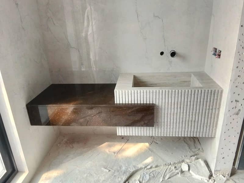 Corian vanity 7