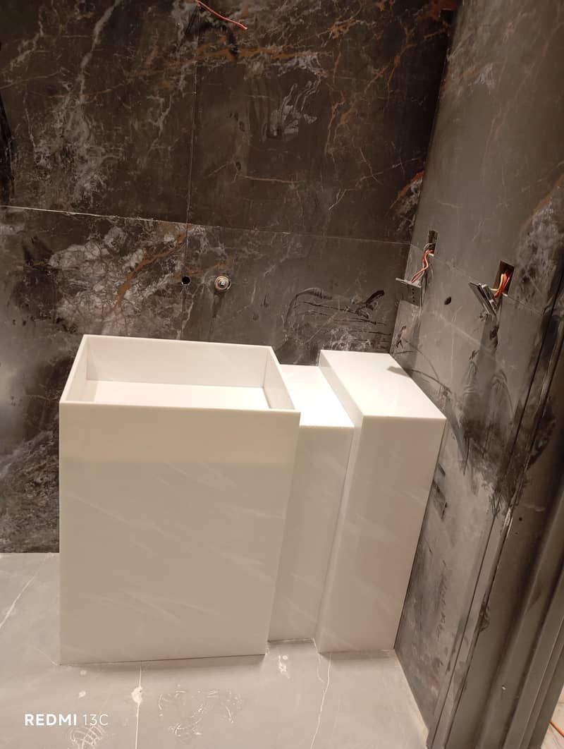 Corian vanity 11