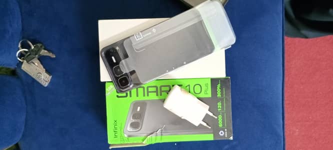 Infinix Smart 10 plus 4+128 with box charger