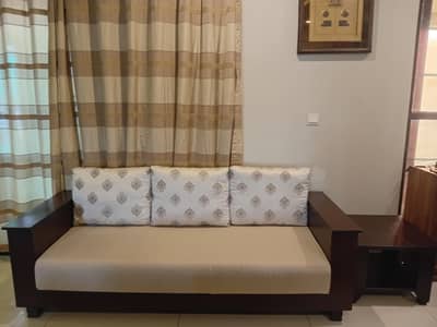 Teak and Rosewood (sheesham) five seater sofa set