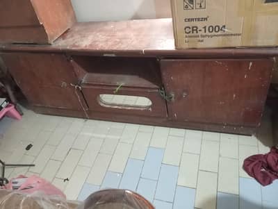 wooden storage cabinet