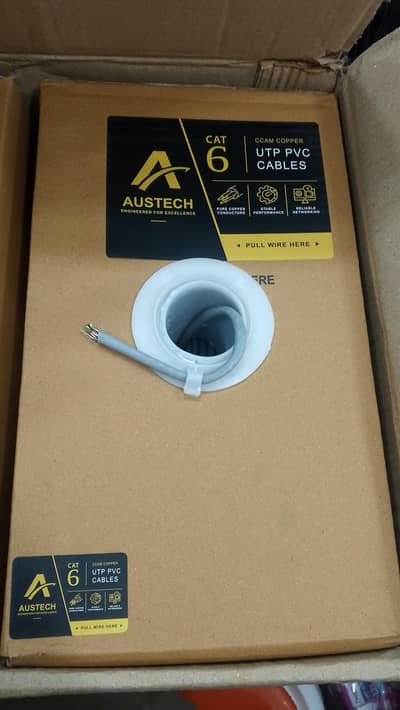 Austech 23AWG Cat-6 Cable Roll 305 Meter.  0114-0100463616 Meezan Bank