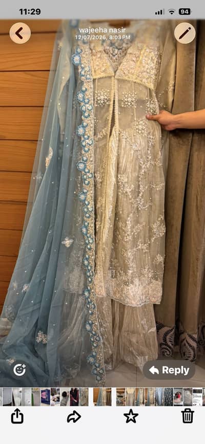 Preloved Wedding designer dress by Umsha by Uzma babar