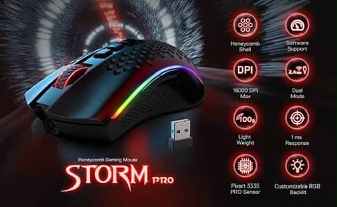 Redragon M808-KS Storm Pro Wireless Gaming Mouse