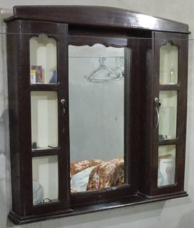 Wall Wooden Console with Mirror