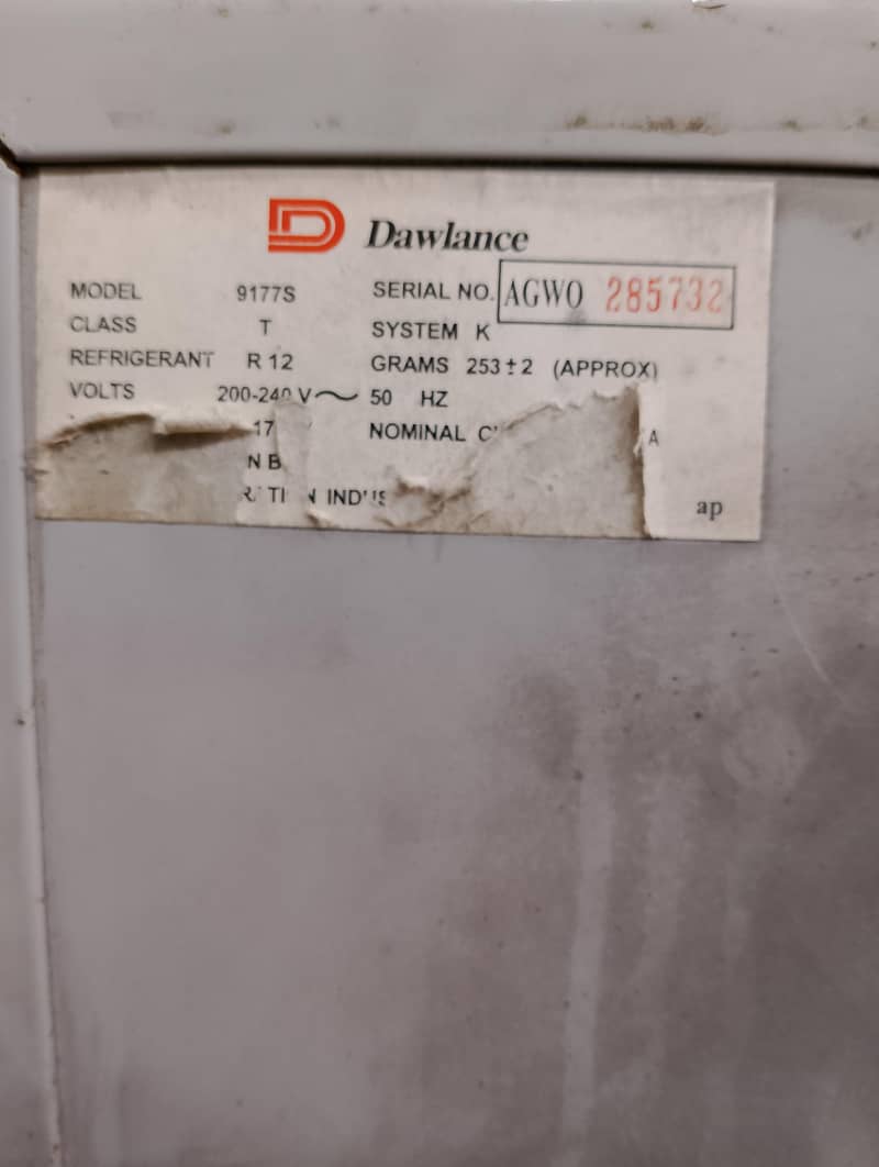 Dawlance refrigerator 2
