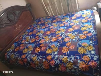KING SIZE BED | PURE DARK OAK WOOD |