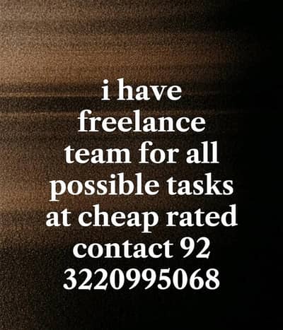 Amy freelance service you need i available at low rates