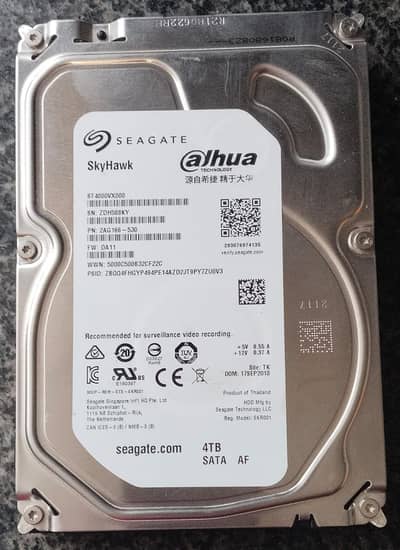 Seagate 4TB Used Hard Drive for Sale