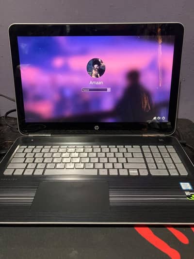 HP gaming laptop with i7 processor and 4gb invidia graphics card