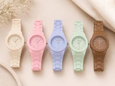 Minimalist Arabic Numeral Pastel Watches – Trendy & Lightweight