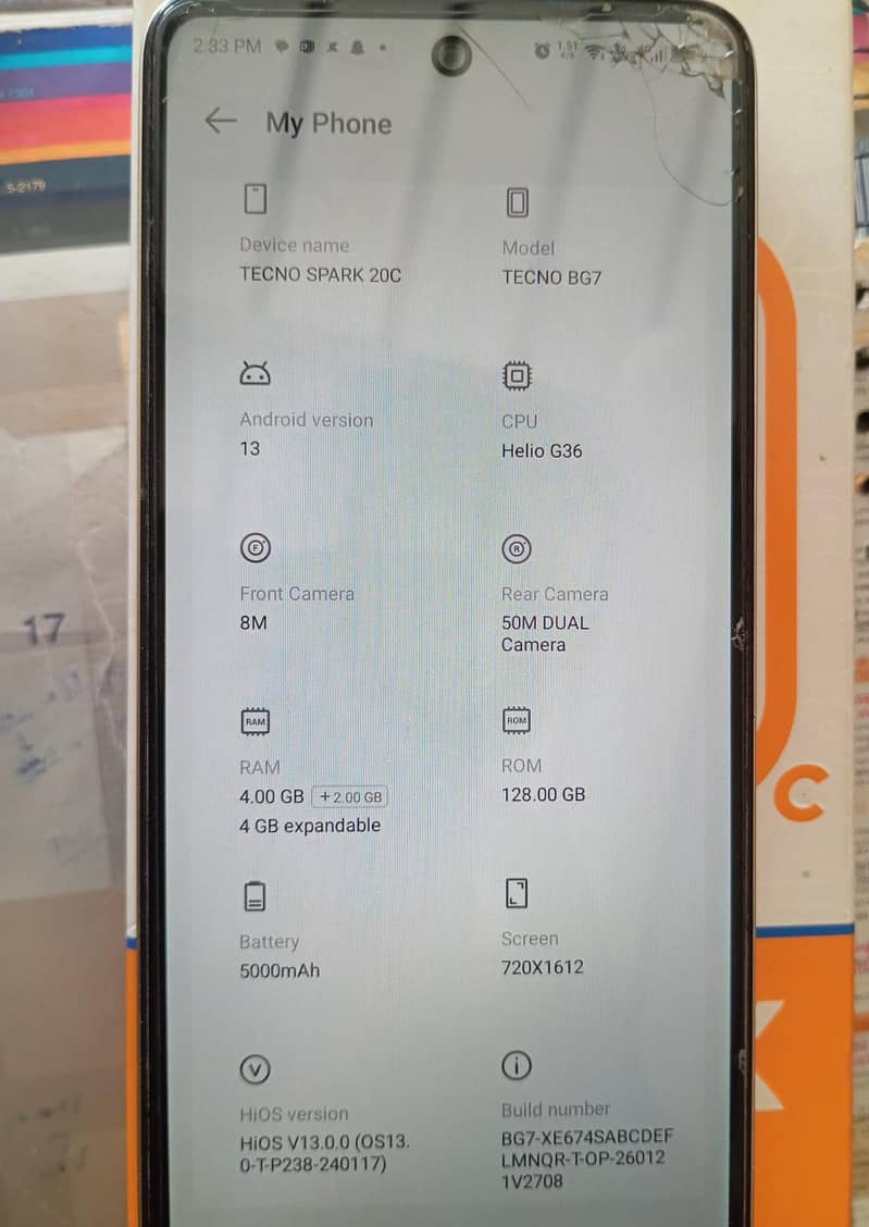 Tecno Spark 20C 6