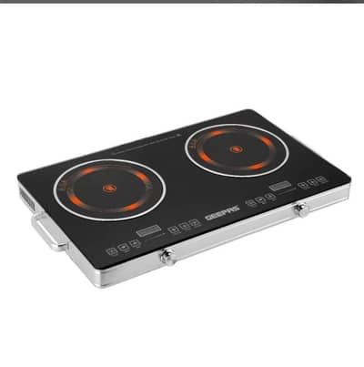 Qatar Imported! Geepas Dual Infrared Glass Stove – Zero Gas Needed