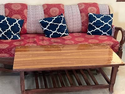 Sofa set - 5 seater with centre table