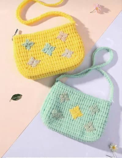 hand bag, crochet bag