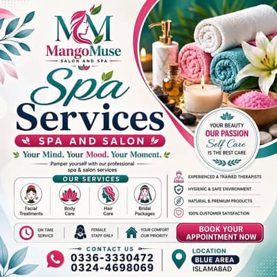Spa Services Available || Spa & salon || Professional Services || Spa