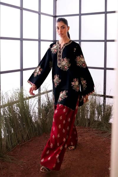Luxury Silk 2-Piece | Heavy Embroidered Shamoze Silk Collection