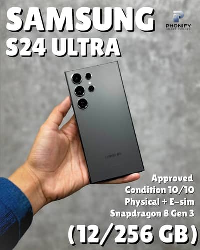 Samsung Galaxy S24 Ultra 256GB Official PTA Approved