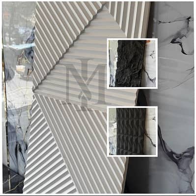 Pu stone panel-PVC media wall-Flexible marble sheet-interior designing