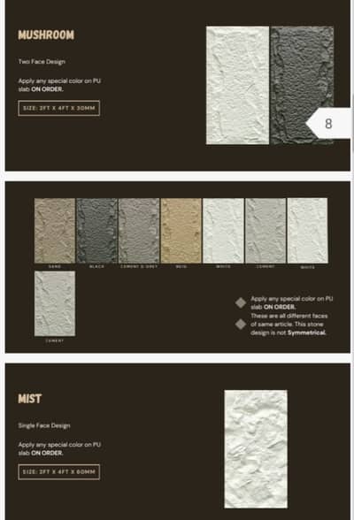 Pu stone panel-PVC media wall-Flexible marble sheet-interior designing