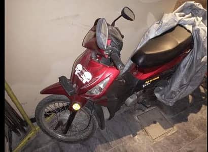 Super Power 70cc Automatic Scooty — Red Beauty!