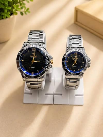 ⌚ PREMIUM ANALOGUE  COUPLE WATCHES –STYLISH ELEGANT