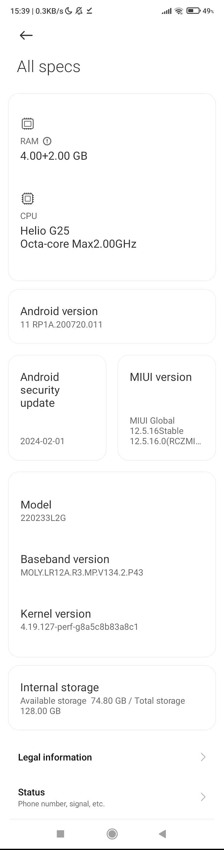 Xiaomi Redmi 10A 0