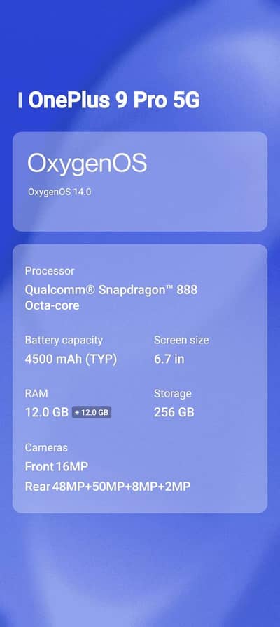 one pluse 9 pro 5 g with big line issue but all is ok